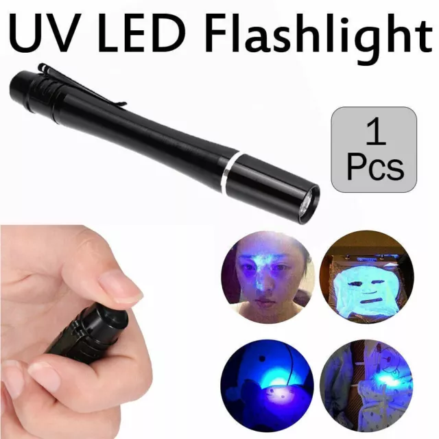 Mini LED UV Torch Light Ultra Violet Flashlight Blacklight 395NM Inspection Lamp