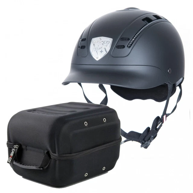 Reithelm PASSION Casco schwarz inklusive Helmbox Hardcase Casco