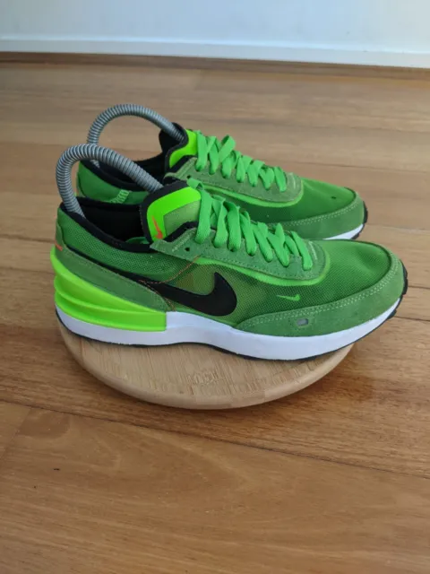 Nike Waffle One Sneakers Womens Size 6 Electric Green Gym Runners Trainers Shoes