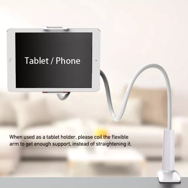 DE Universal Halterung Tisch Bett Schwanenhals Halter für Smartphone Handy 80cm