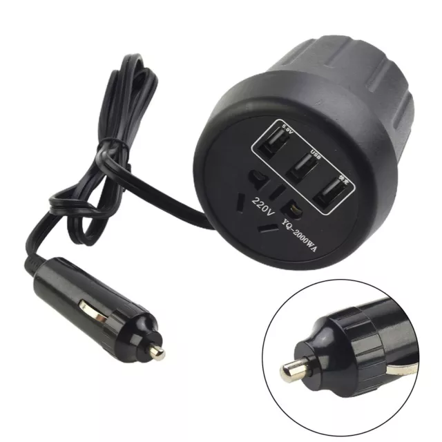 Voiture Convertisseur Porte-Gobelet 150 W 5-in-1 Chargeur Dc 12V/24V