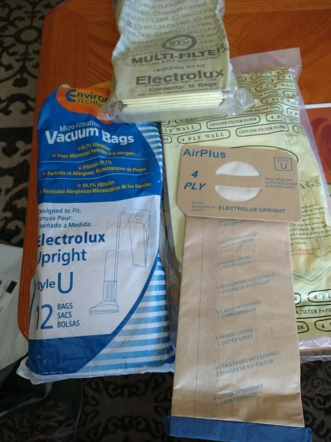 33 Bags,Electrolux Uprt Vacuum STYLE U ... 30cents a bag!
