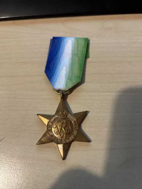 Official WW2 Atlantic Star Full Size Medal with Ribbon World War II 1939 - 1945