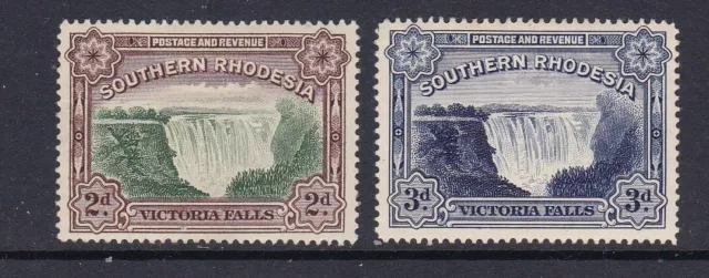 Southern Rhodesia - SG 35a/35b - m/m - 1941 - & 1938 - 2d & 3d Victoria Falls