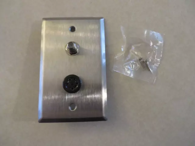 WPA-0001 Stainless Steel Wall Plate Medical Hospital Plug in- Set of 6
