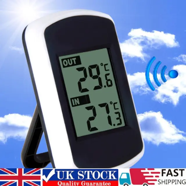 Ambient Weather Wireless Thermometer with Indoor and Outdoor Temperature