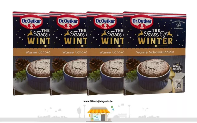 DR.OETKER &amp;THE TASTE of WINTER&amp;quot; Warme Schokoküchlein 4 x 138g EUR 11,96 ...