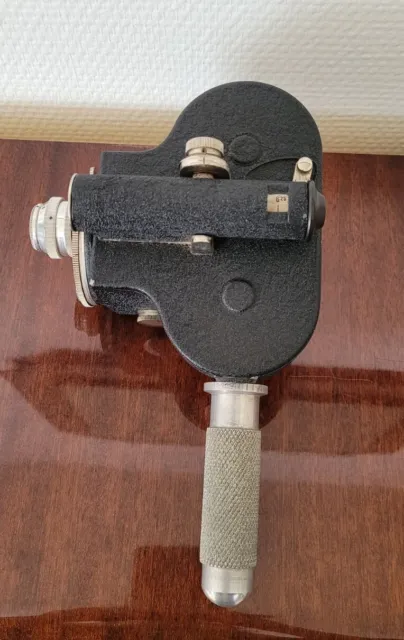 Rare EMEL C 94 Caméra 8 mm Objectif Berthiot Sacoche Cuir Accessoires Années 40 3
