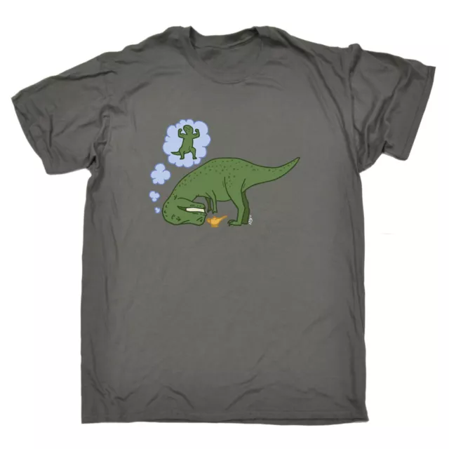 Dinosaur Wish Lamp - Mens Funny Novelty Tee Top Gift T Shirt T-Shirt Tshirts