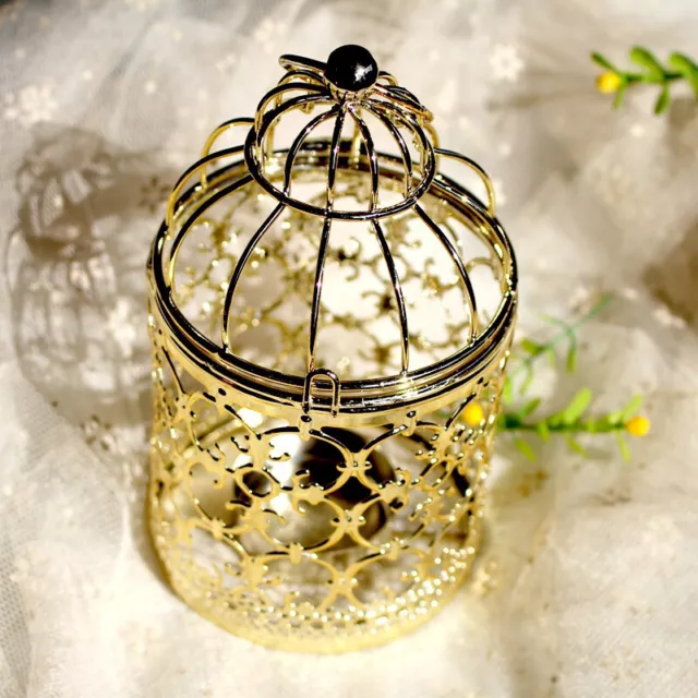 Metal Hollow Moroccan Lantern Candle Holder Tea Light Cradle Home Room Decor New