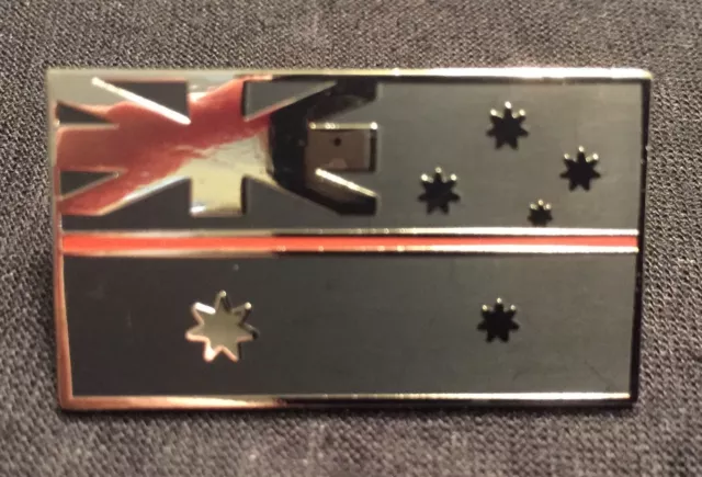 Thin Red Line, Australian Flag, Black, 1 x Item 3