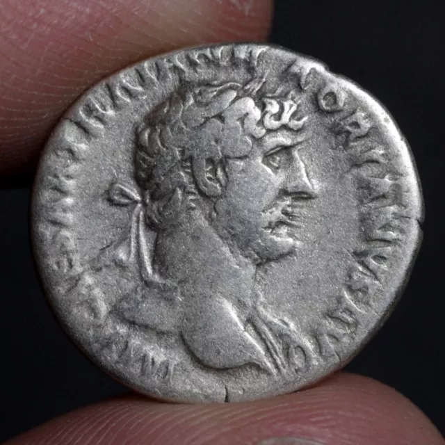 Hadrian Ancient Roman Empire Coin Silver Denarius + Certificate of Authenticity