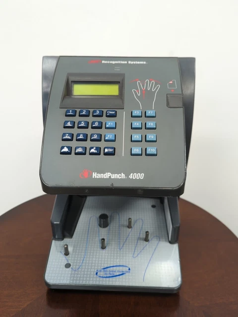 Hand Punch HP 4000-E Biometric Clock 3498 User Upgraded TCP/IP Ethernet