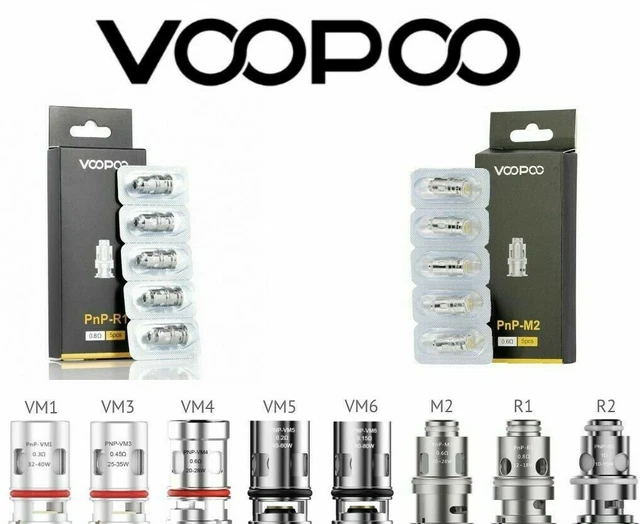 VOOPOO VINCI PNP Coils Drag X R1 R2 VM1 VM3 VM4 VM5 VM6
