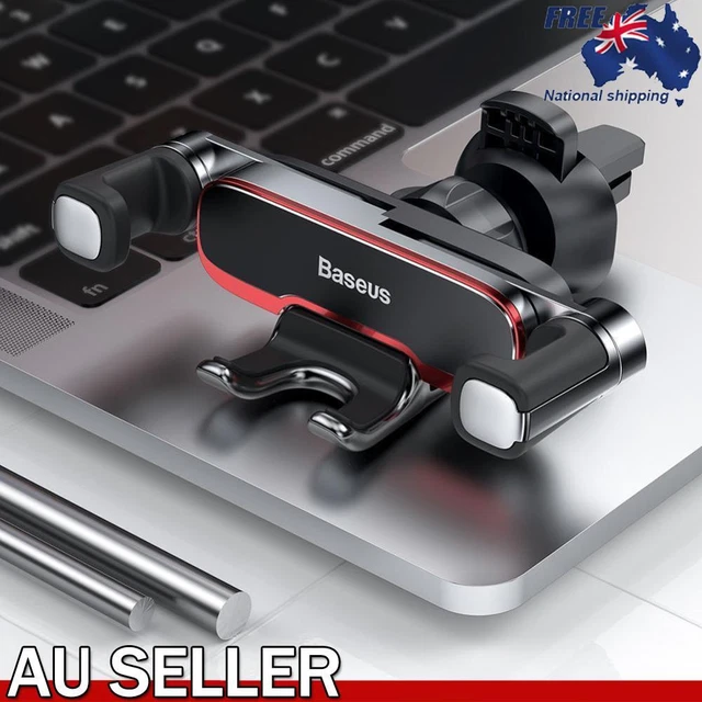 Baseus Car Phone Holder Bracket Metal Gravity Auto Air Vent Cellphone Stand