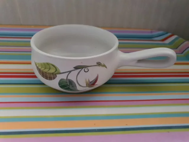 Vintage Bourne Denby Leaf Ramekin / Small Serving Bowl England C.50s -70s