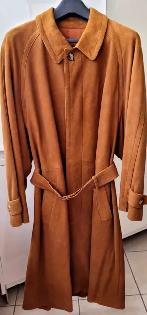 Magnifique et authentique manteau Hermes Homme en daim