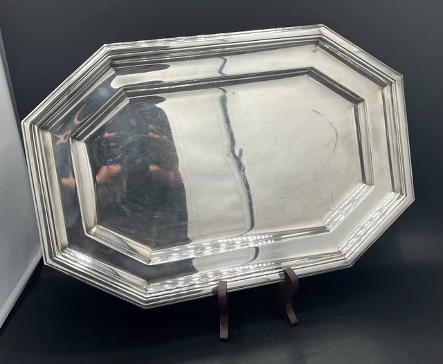Plateau Christofle Empreinte argenté et doré - Au Bain Marie