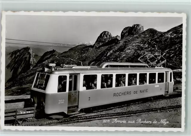 13105991 - Arrive aux Rochers de Naye AK Waadt / Vaud VD, Bahn 1950