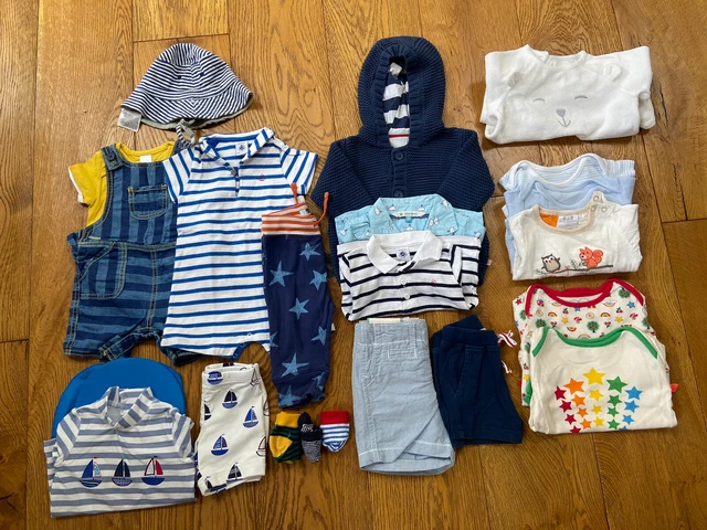 Baby Boy Clothes Bundle, 3-6 Months, Summer: Boden, M&S, Petit Bateau, NEXT, Gap