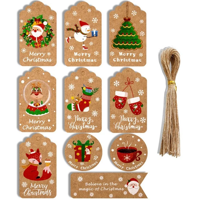 Supplies Kraft Paper Kraft Tag Gift Wrapping Christmas Labels Hang Tags