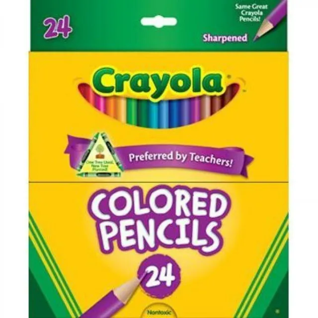 Crayola Coloured Pencils - Pack of 24 - 68 4024