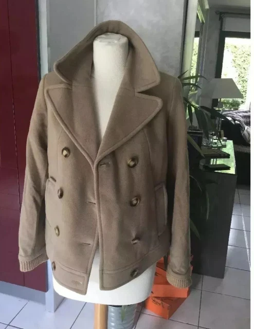 Gilet Veste Avec Capuche Little Marcel - Beige Rayé Multicolore - Taille M - Occasion Très Bon état