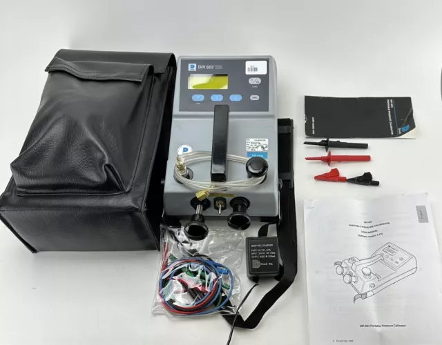 Druck DPI 603 Pressure Calibrator w/ Case and Accessories.