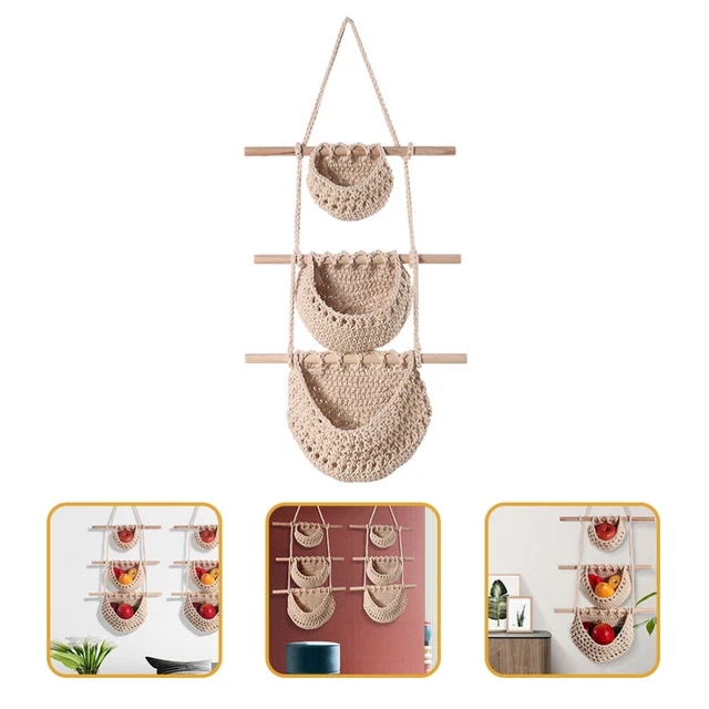 Wall Basket Fruit Hanging Basket Bohemian Home Decor Decoration Home Plant