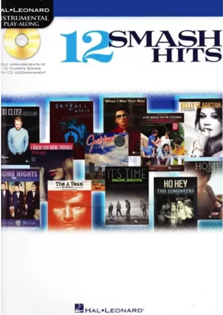 New Hal Leonard Play Along: 12 Smash Hits for Trumpet Music Book with CD