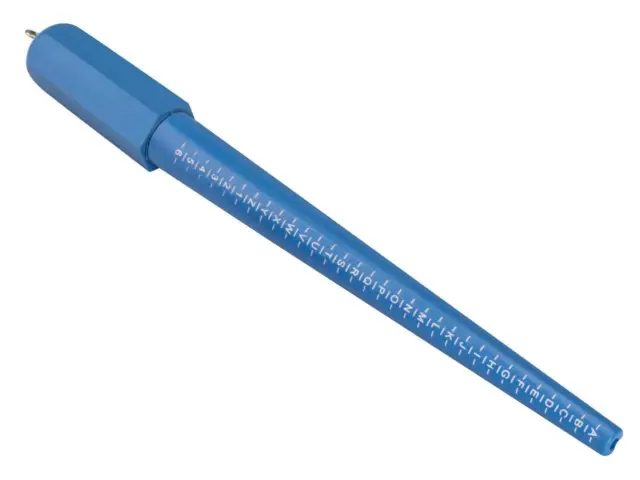 Plastic Ring Stick Mandrel Tool Sizer A - Z+6 Blue UK Stock