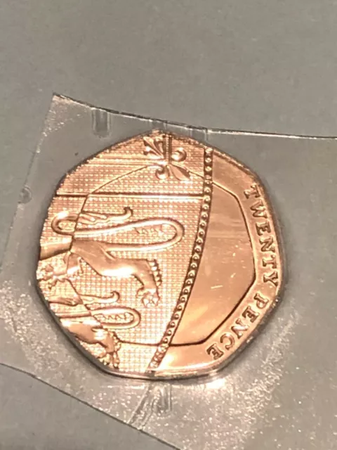 2012 20p Royal Coat of Arms Shield Twenty Pence Coin  Uncirculated UK BUNC