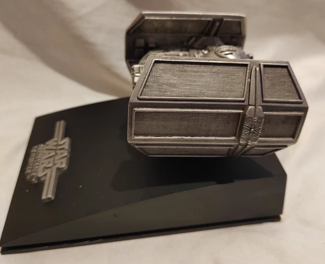 Rawcliffe Star Wars Darth Vader TIE Fighter Fine Pewter With Base 1993 Vintage 2