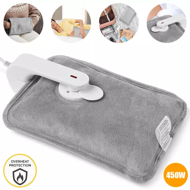 Hot Water Bottle Bed Electric Rechargeable Hand Warmer Cozy Warm Heat Pad UK