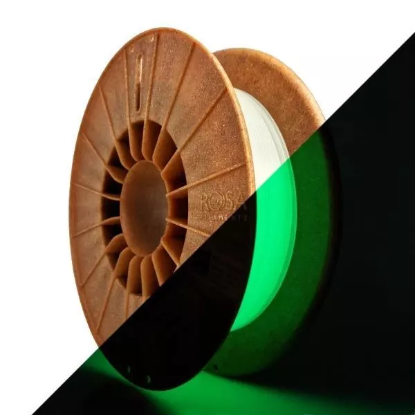 Filament Pla Rosa 3D 1,75 MM 500g Vert (Brille dans le Noir)