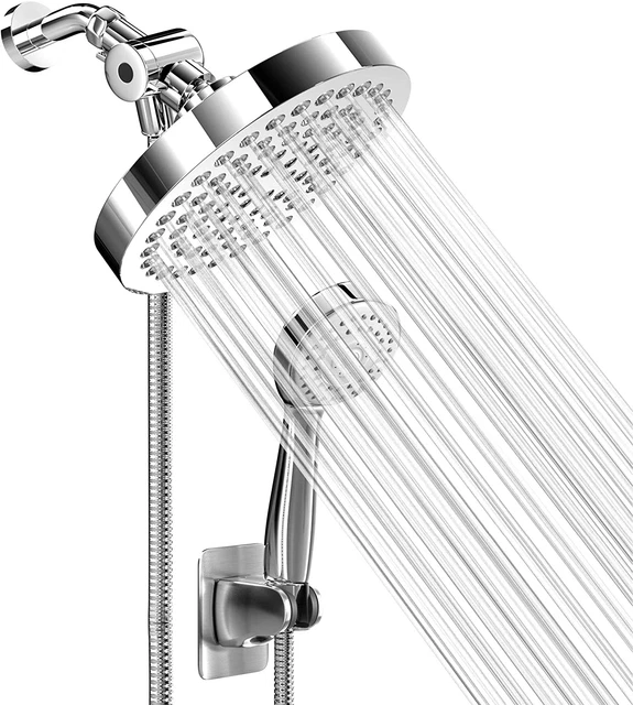 High Pressure Rainfall Shower Head and Hand Held Shower Head Comb with Chrome
