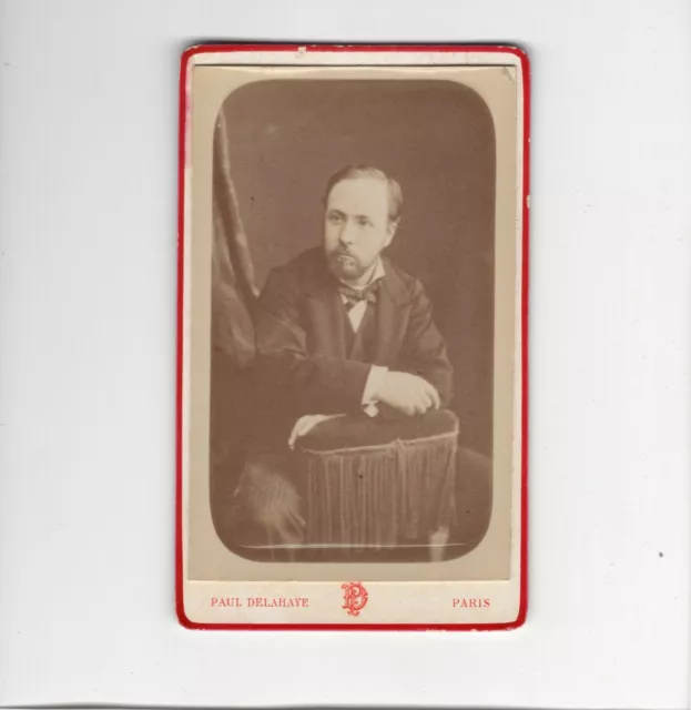 CDV Foto Feiner Herr - Paris um 1880