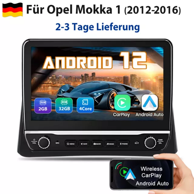 10.1“Carplay Für Opel Mokka 1 12-2016 Android 12 Autoradio GPS Nav WIFI BT 2+32G