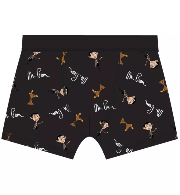 Mr Bean Mr Bean Teddy Black Boxer Shorts NEW OFFICIAL