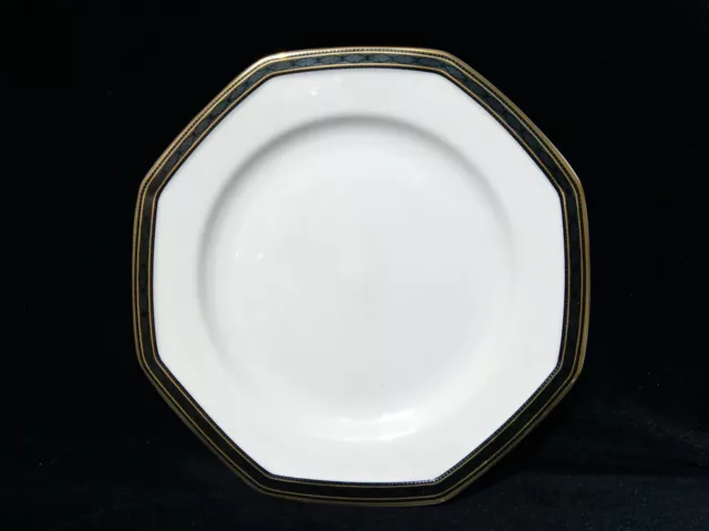 Christopher Stuart Black Dress Dinner Plate Octagon Y0009  10.3/8"D  NWOT