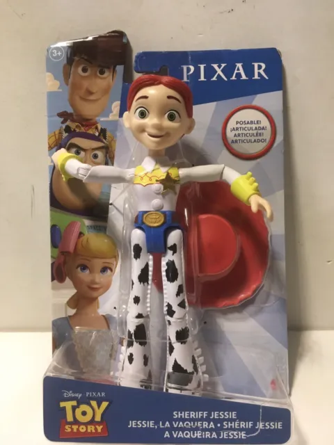 Disney Pixar Toy Story Sheriff Jessie Posable Action Figure Mattel 8.5” New