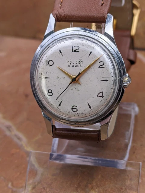 Montre-bracelet Vintage Poljot URSS Années 80 - Calibre 2609.2H, 17 Rubis, Mécanique Manuelle