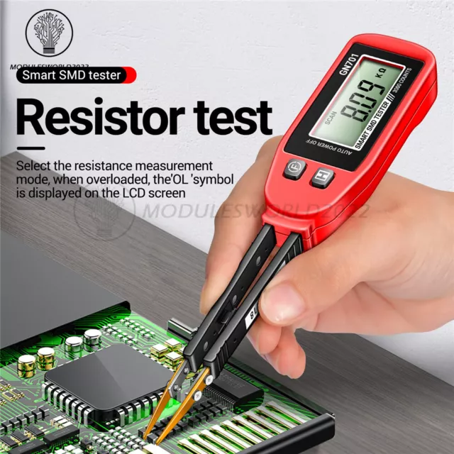 Resistance Capacitance SMD Tester Meter Multimeter/Professional Component Tester