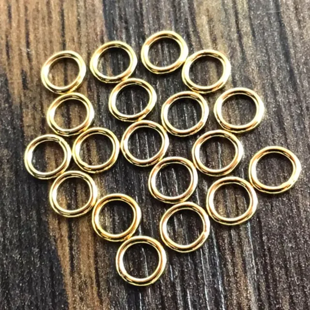 14K Gold Filled JUMP RING Finding Open Closed 3mm 4mm 5mm 6mm Jewelry Findings