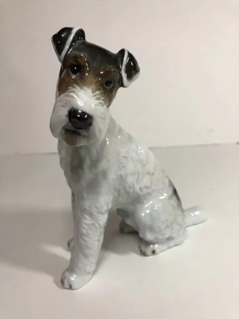 ROSENTHAL Porcelain Schnauzer Dog Figurine Designed by Max H Fritz #1243