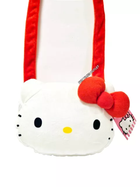 Hello Kitty Soft Plush Purse Crossbody Shoulder Bag Sanrio Licensed Gift New