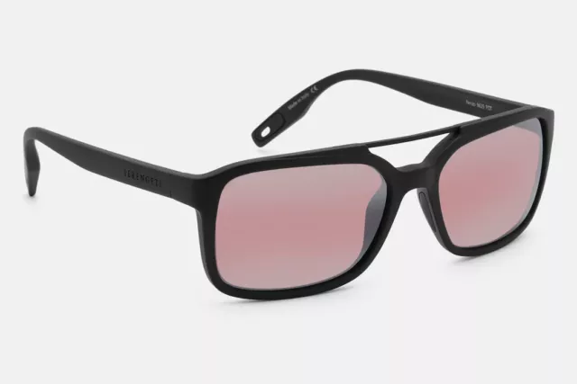 Serengeti  Sunglasses   Renzo 8625  Satin Black Polarized Sedona Bi Mirror
