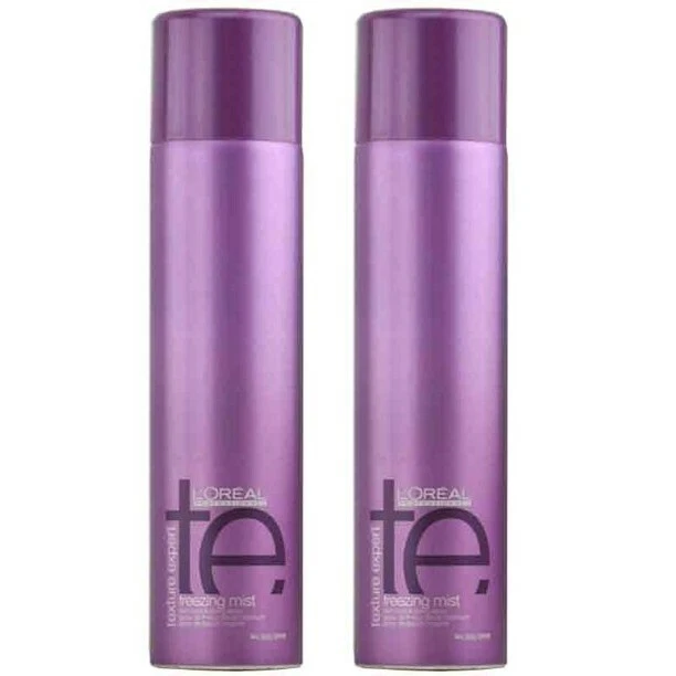 L'OREAL Texture Expert Freezing Mist Hard Hold 9 oz (2 cans)