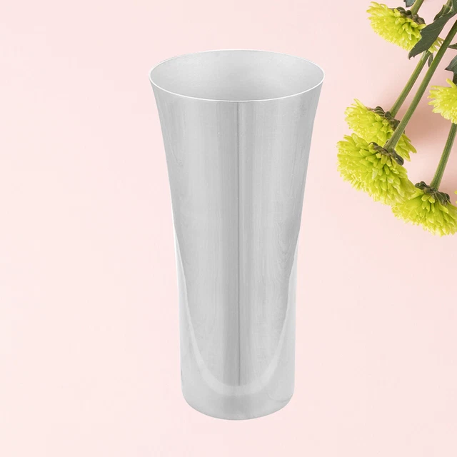 304 Stainless Vase Ceramic Decor Stainless Steel Trim Decorate