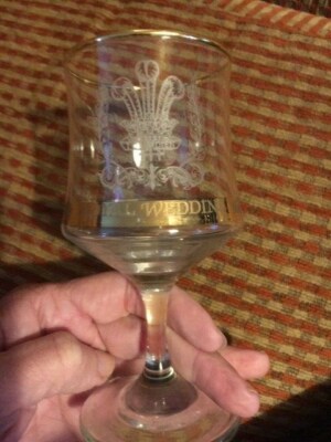 royal wedding commemorative Goblets x3 